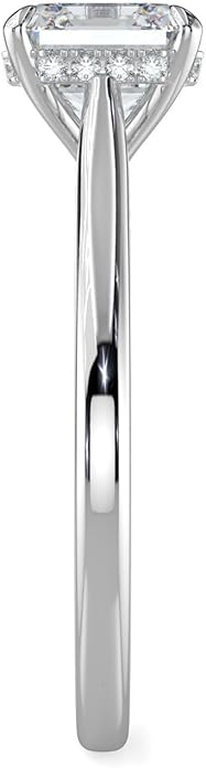 14K and 18K White Yellow and Rose Gold Lab Grown Diamond Solitaire Engagement Ring for Women, 4 Prong Rings for Wedding and Valentine Gift 1 to 2 Carat TW (Color E-F, Clarity VVS-VS)