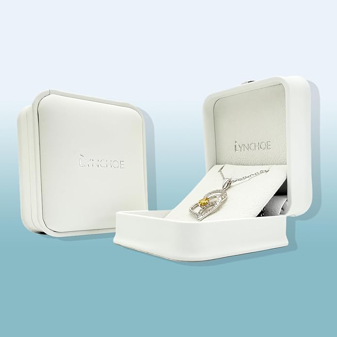 Heart Birthstone Silver Necklace for Women, S925 Sterling Silver Pendant Necklace Birthday Jewelry Gifts for Her Mother Mom Wife Girlfriend