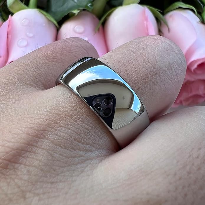 4mm 6mm 8mm 10mm Silver/Gold/White Tungsten Rings for Men Women Couple Fashion Jewelry Anniversary Engagement Wedding Bands Domed Polished I Love You Engraved Comfort Fit