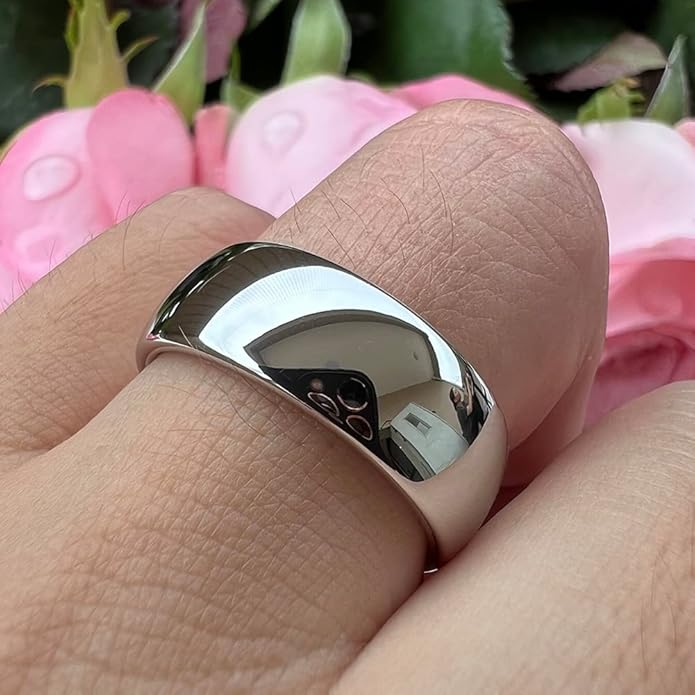 4mm 6mm 8mm 10mm Silver/Gold/White Tungsten Rings for Men Women Couple Fashion Jewelry Anniversary Engagement Wedding Bands Domed Polished I Love You Engraved Comfort Fit