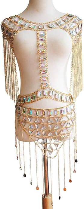 Connie Cloris Women's Sexy Suit Body Chain