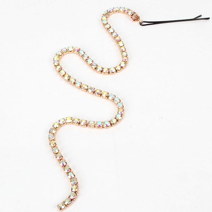 6PCS Dreadlocks Metal Tassel Ponytail Multi-Strand Hair Chain Prom Party Concave styling hair accessories hair extension chain with clip for girls and women (multicolor)