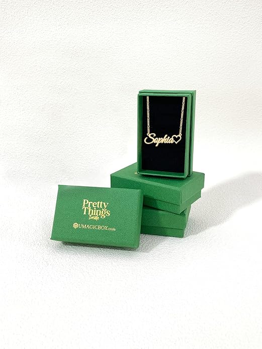 Personalized Name Necklace | Sterling Silver/Stainless Steel | 14 Fonts, 4 Colors, 5 Chains | Tarnish-Free, Handmade Gift for Women: Mom, Daughter, Sister | Ideal for Birthday, Mother's Day,Christmas