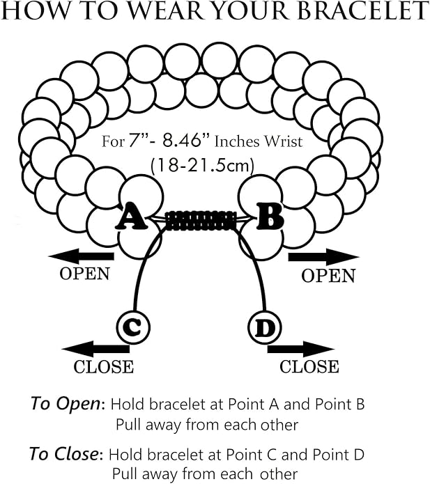 Triple Protection Bracelet for Men Women, Genuine Premium Tiger Eye Black Onyx and Lava Rock 8mm Handmade Bead Bracelet Healing Crystal Protection Bracelets Bring Luck and Prosperity and Happiness