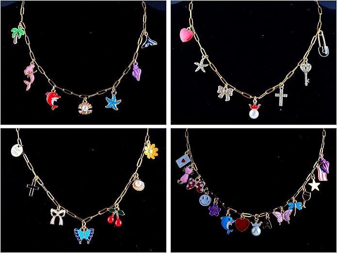 Gold Paperclip Chain Necklace for Women 10pcs 18inch 3X9mm Gold Chains for jewelry Making Stainless Steel Filled 18K Gold Plated Chains Bulk Adjustable Link Chains