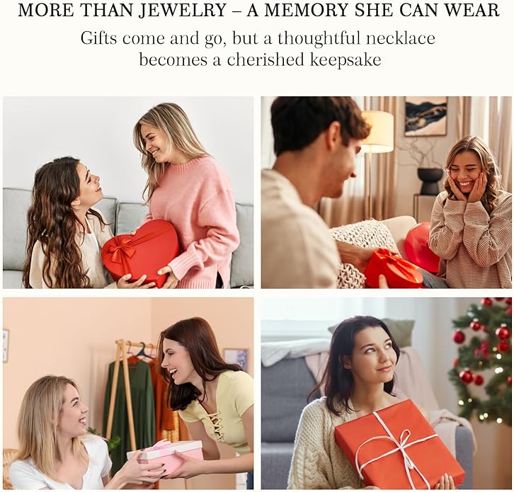 1.2CT Rose Heart Moissanite Necklace D Color VVS1 S925 18K White Gold For Wife Girlfriend Mom Daughter for Wedding Anniversary Birthday Christmas Conveys I Love You Message