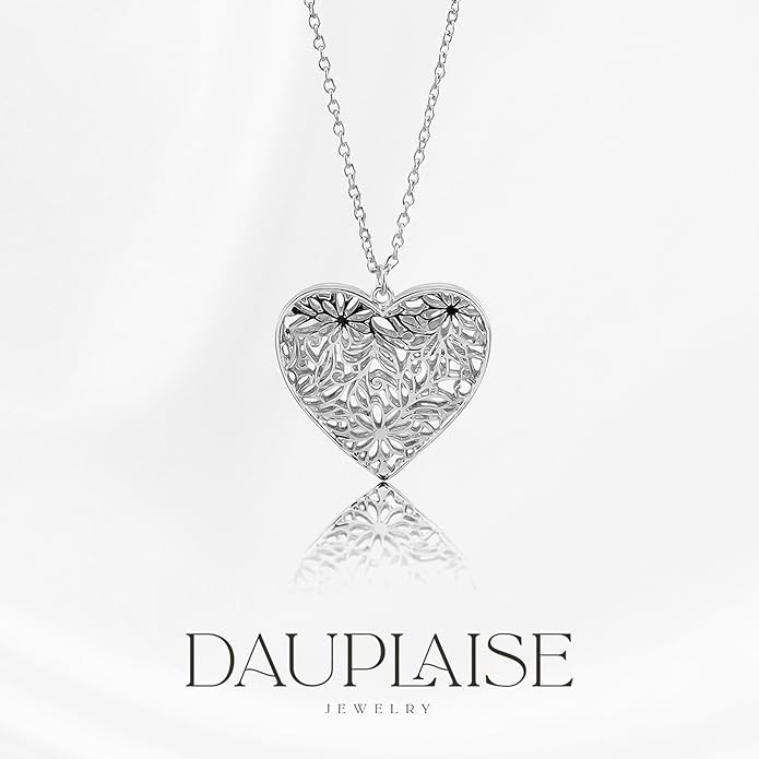 Jewelry Heart Pendant Necklace for Women, 18" Lightweight Chain, Gift-Ready, Elegant and Versatile Design