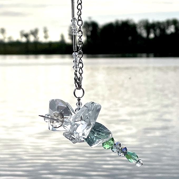 Crystal Dragonfly Blue Green