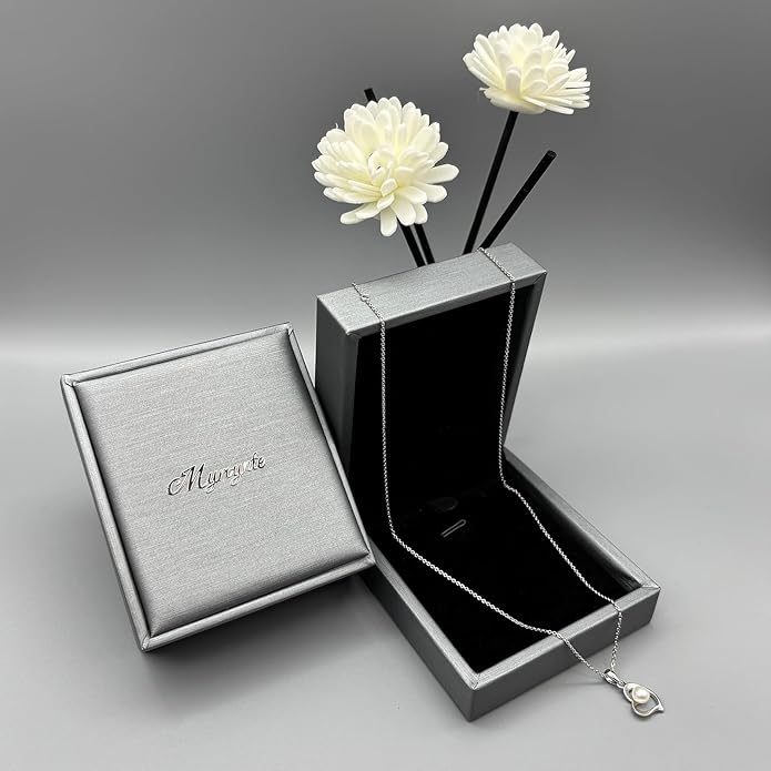 Pearl Necklaces for Women,Charm Choker Necklaces with Natural Freshwater Cultured Pearls,Dainty Pendants Necklaces Daily Wear or Fashion Gift for Women