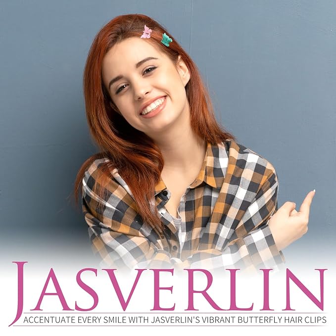 Butterfly Hair Clips Colorful, Girls Cute Mini Small Claw Clips, Y2K 90s Kids Women Butterflies Hair Accessories Rave Festival 50 pcs (Baby Color)