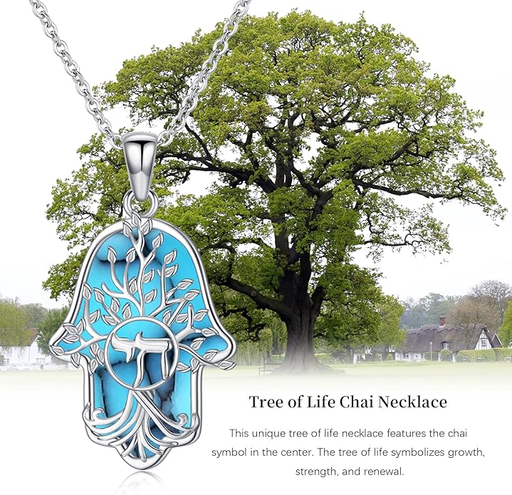 Hamsa Necklace 925 Sterling Silver Evil Eye/Lotus Flower/Star of David/Chai/Yin Yang Hamsa Hand Pendant Jewelry Hand of Fatima Gifts for Women