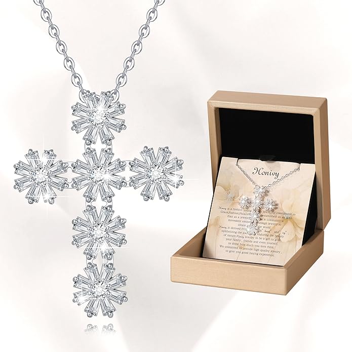 Silver Pendant Necklace for Women, Womens Necklaces Trendy Silver Jewelry, Fashion Necklace Gifts for Women