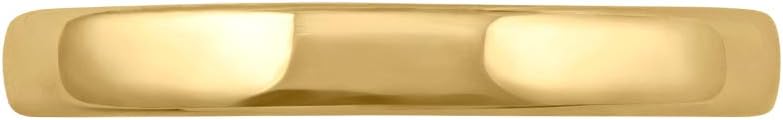 14K Gold 3mm Plain Wedding Band