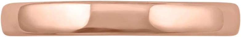 14K Gold 3mm Plain Wedding Band