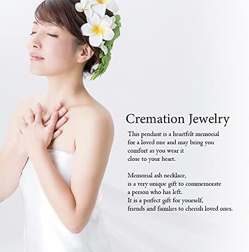 メモリアル工房　響 Dancing Stone® Open Heart Hawaiian Urn Necklace for Ashes Cremation Jewelry 925 Silver Memorial Pendant Necklace for Ashes MADE IN JAPAN