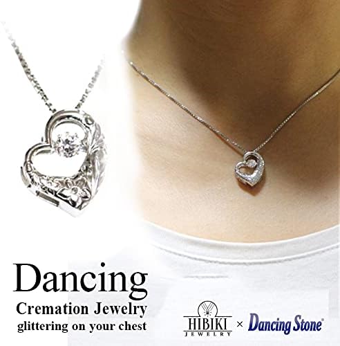 メモリアル工房　響 Dancing Stone® Open Heart Hawaiian Urn Necklace for Ashes Cremation Jewelry 925 Silver Memorial Pendant Necklace for Ashes MADE IN JAPAN