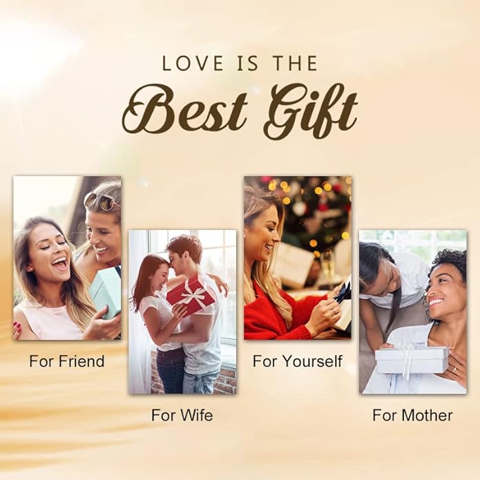 14K Women Gold Flower Chain Necklace,Dainty Sakura Floral Pendant Necklace with Moissanite Diamond,Gift for Mom, Wife, Girlfriend