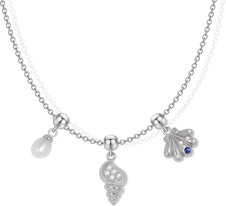 Summer Holiday Necklace,Dainty Chain, Charm Necklace For Women,Cute Cat Charm,Natural Pearls,18k Gold Plated,Choose Your Favorite Charm, Change Easily