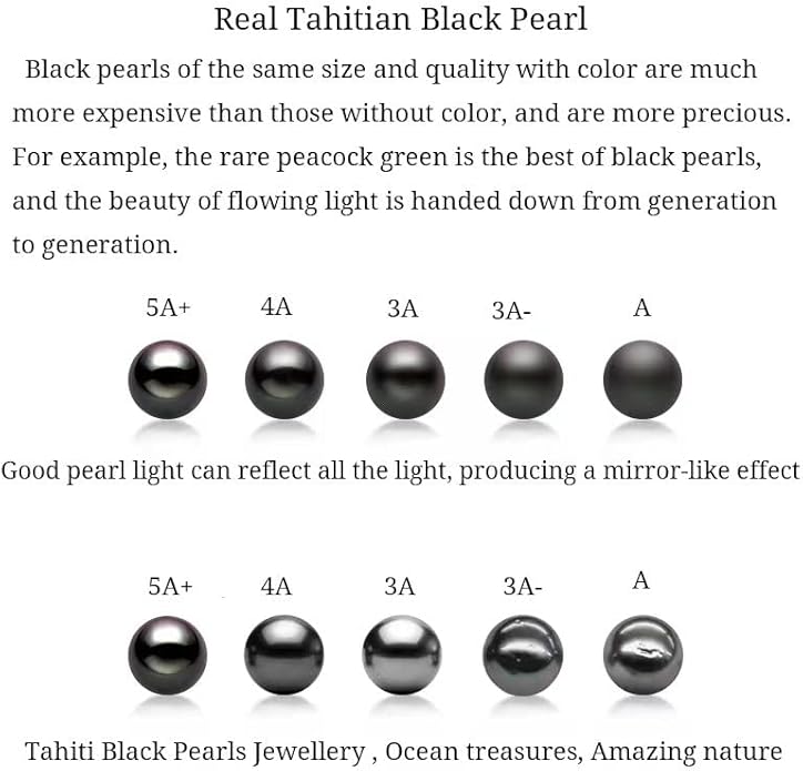 Gifts for Women-Tahitian-Black-Pearl-Necklace-Gift for Wife Wedding Birthday Anniversary-Mom Girlfriend Her Mothers Day Valentines Day Christmas-18K Gold Plated Sterling Silver Pearl Pendant NO014