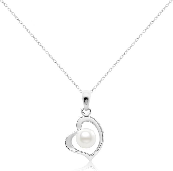 Pearl Necklaces for Women,Charm Choker Necklaces with Natural Freshwater Cultured Pearls,Dainty Pendants Necklaces Daily Wear or Fashion Gift for Women