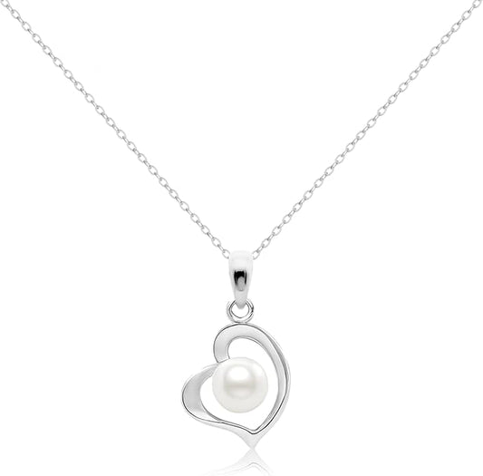 Pearl Necklaces for Women,Charm Choker Necklaces with Natural Freshwater Cultured Pearls,Dainty Pendants Necklaces Daily Wear or Fashion Gift for Women