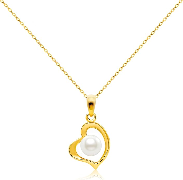 Pearl Necklaces for Women,Charm Choker Necklaces with Natural Freshwater Cultured Pearls,Dainty Pendants Necklaces Daily Wear or Fashion Gift for Women