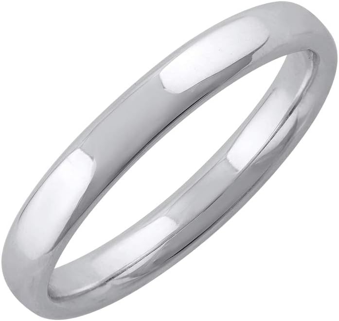 14K Gold 3mm Plain Wedding Band