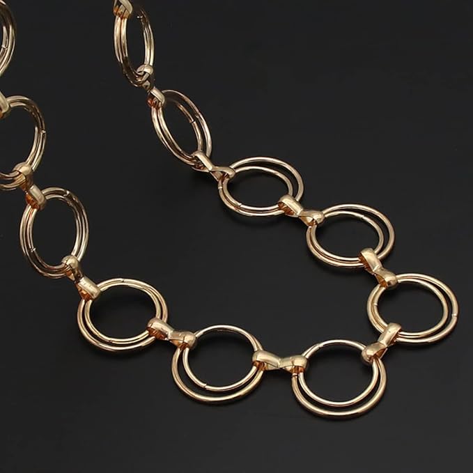 Women's Chain Belt Metal Waist Belt Chunky Belly Link Belt