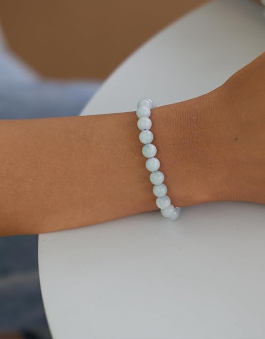 Handmade Natural Stone Beaded Stretch Bracelets,Healing Crystals Protection Bracelet,Spiritual Jewelry Gifts for Women & Men,Replacement Beads Included