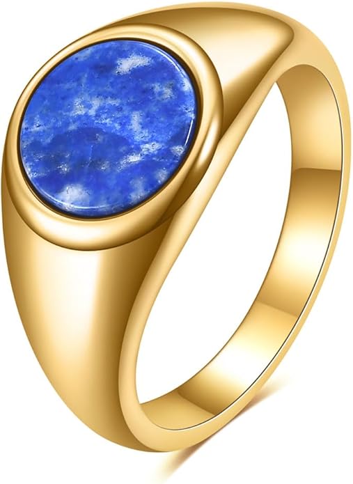 Stainless Steel Round Shape Classical Simple Plain Wedding Engagement Statement Pinky Band Signet Rings for Men Women Size 4-15