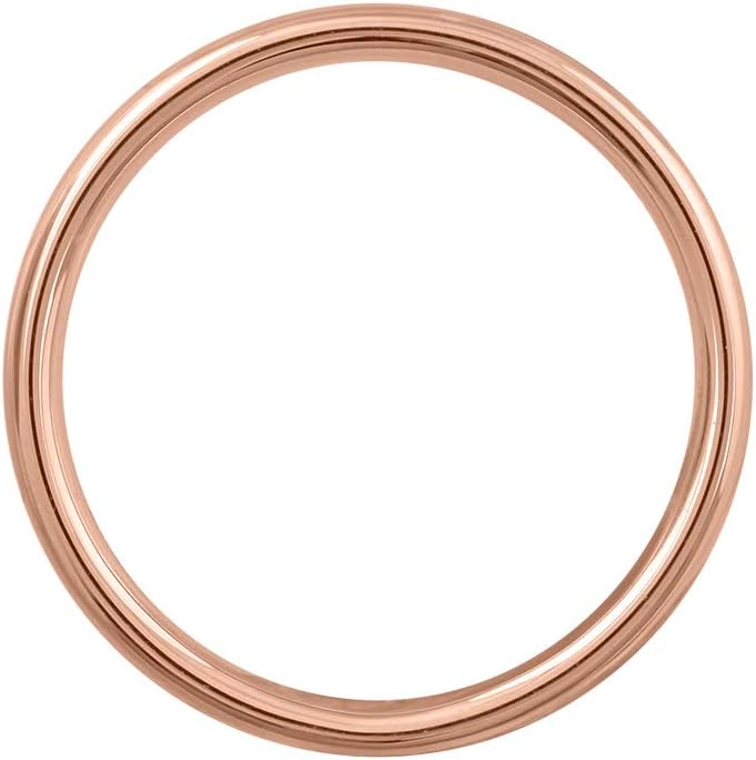 14K Gold 3mm Plain Wedding Band