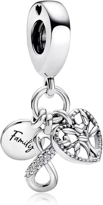 Annmors Charms for Bracelets Family Animal Safety Chains Nature Dangle for Women Bracelets & Necklace Pendant