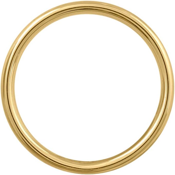 14K Gold 3mm Plain Wedding Band