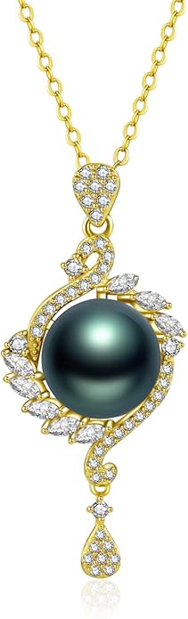 Black Tahitian Pearl Ladies Necklace - Mom & Wife Gifts for Mothers Day, Anniversary & Christmas