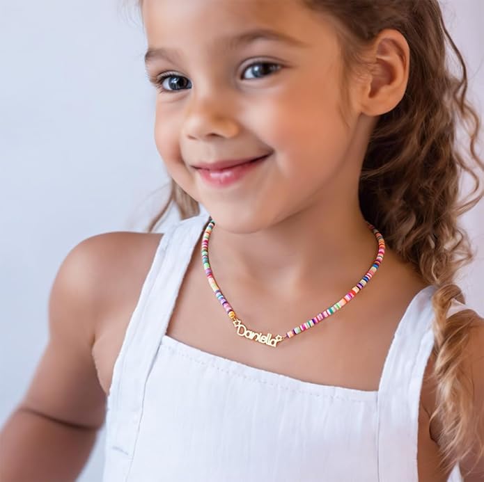 Personalized Name Necklace | Sterling Silver/Stainless Steel | 14 Fonts, 4 Colors, 5 Chains | Tarnish-Free, Handmade Gift for Women: Mom, Daughter, Sister | Ideal for Birthday, Mother's Day,Christmas