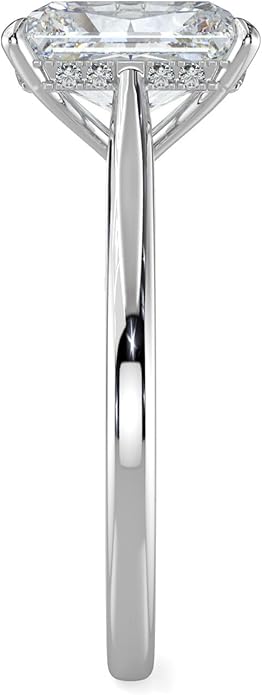 14K and 18K White Yellow and Rose Gold Lab Grown Diamond Solitaire Engagement Ring for Women, 4 Prong Rings for Wedding and Valentine Gift 1 to 2 Carat TW (Color E-F, Clarity VVS-VS)