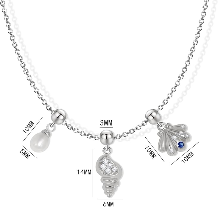 Summer Holiday Necklace,Dainty Chain, Charm Necklace For Women,Cute Cat Charm,Natural Pearls,18k Gold Plated,Choose Your Favorite Charm, Change Easily