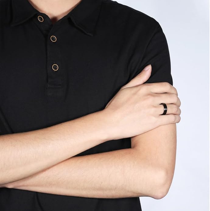 TIGRADE Titanium Rings 4MM 6MM 8MM 10MM Wedding Band in Comfort Fit Matte for Men Women Size 3-15