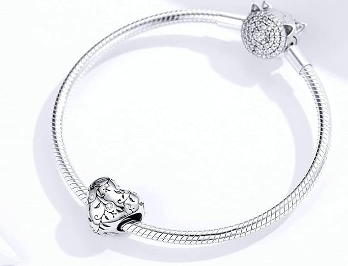 Annmors Charms for Bracelets Family Animal Safety Chains Nature Dangle for Women Bracelets & Necklace Pendant