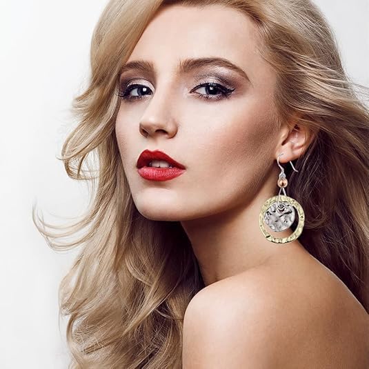 12 Pairs Vintage Geometric Druse Crystal Drop Dangle Earrings Ethnic Style Vintage Boho Jewelry Waterdrop Earrings Jewelry Set for Women