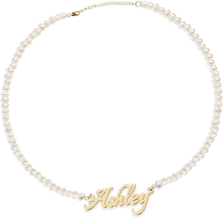 Personalized Name Necklace | Sterling Silver/Stainless Steel | 14 Fonts, 4 Colors, 5 Chains | Tarnish-Free, Handmade Gift for Women: Mom, Daughter, Sister | Ideal for Birthday, Mother's Day,Christmas