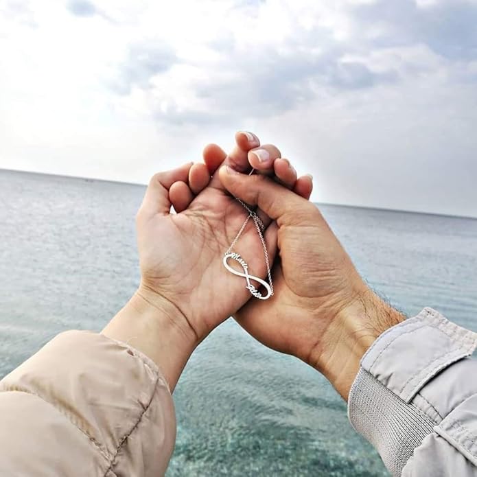 Custom Name Necklace - 925 Sterling Silver & 316 Stainless Steel, 14 Fonts & Multi-Language Options, 4 Colors, 5 Chain Styles, Personalized Gift with Premium Box