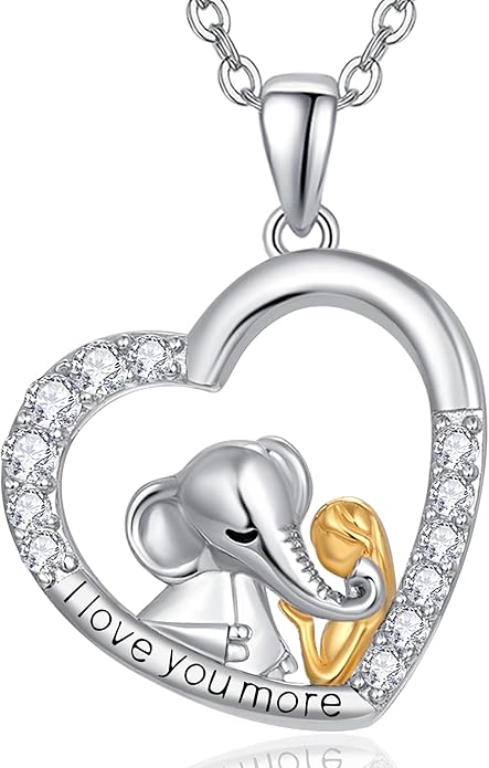 Palpitate Heart Necklaces for Women Forever Love Pendant Necklace Anniversary Valentine's Day Gifts for Lovers Wife Her Mom