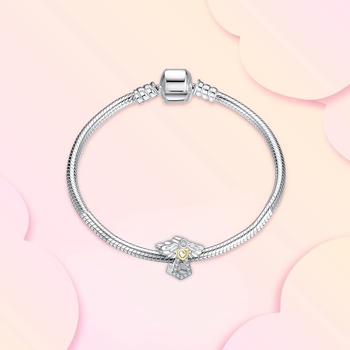 Annmors Charms for Bracelets Family Animal Safety Chains Nature Dangle for Women Bracelets & Necklace Pendant