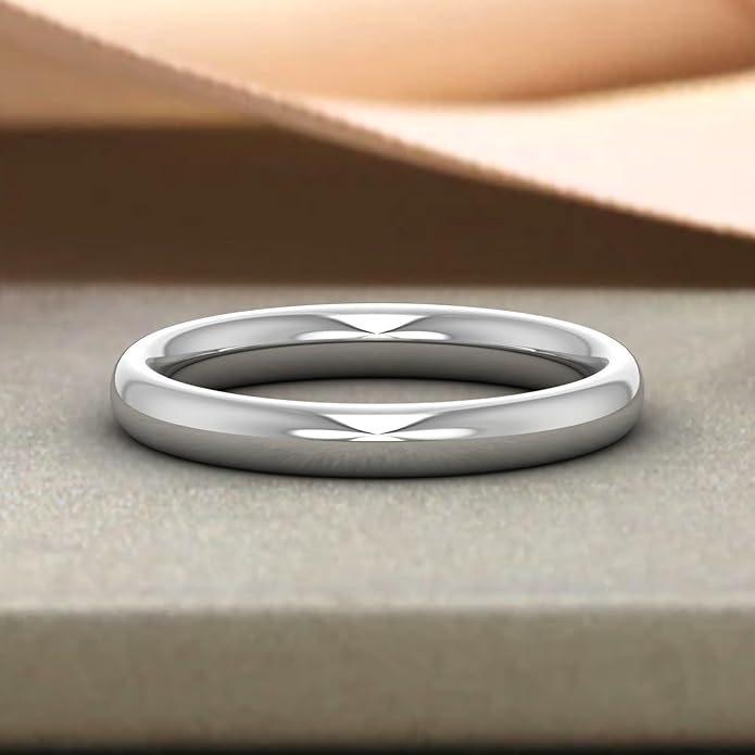 14K Gold 3mm Plain Wedding Band