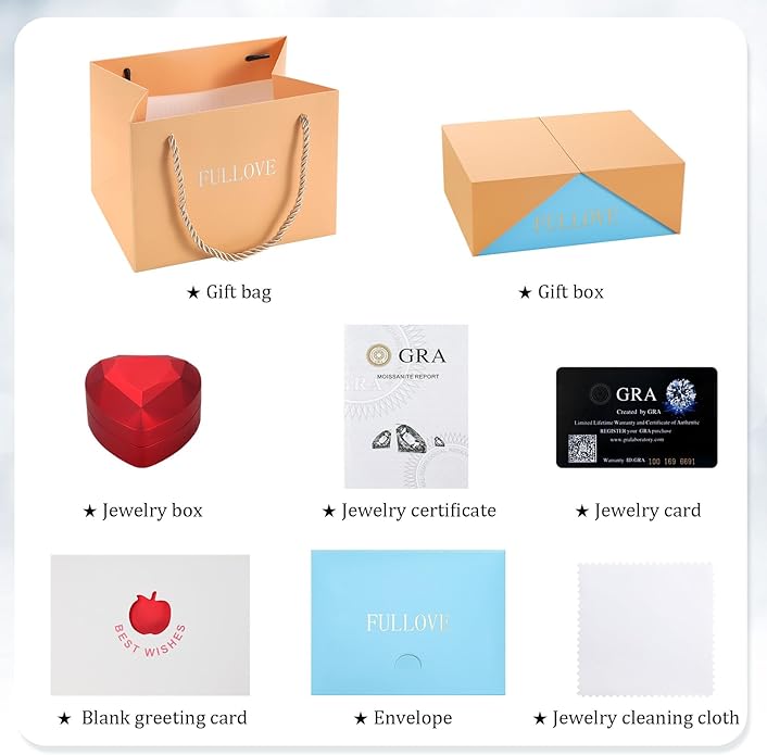 InfinityLove Heart Necklaces for Women, 5-3 Carats Moissanite, Sterling Silver Pendant Jewelry, Anniversary Birthday Gifts for Wife, Girlfriend, Daughter, Mom