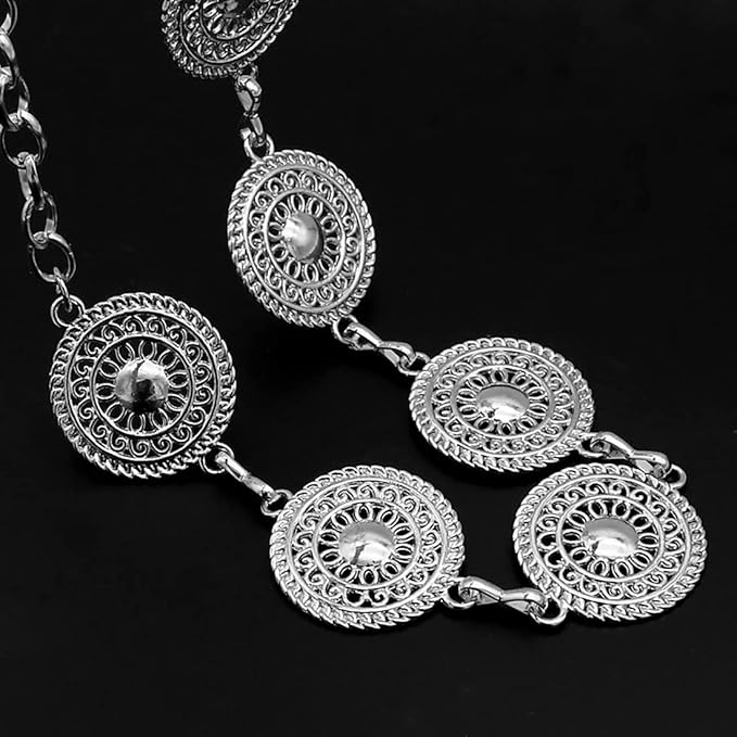 Women's Chain Belt Metal Waist Belt Chunky Belly Link Belt