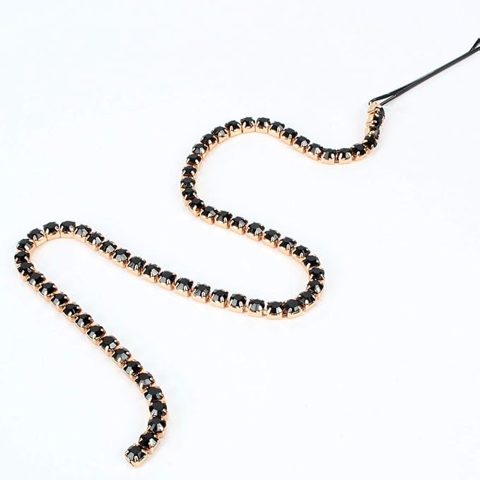 6PCS Dreadlocks Metal Tassel Ponytail Multi-Strand Hair Chain Prom Party Concave styling hair accessories hair extension chain with clip for girls and women (multicolor)