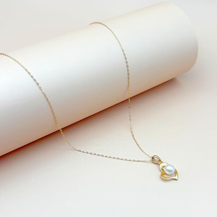 Pearl Necklaces for Women,Charm Choker Necklaces with Natural Freshwater Cultured Pearls,Dainty Pendants Necklaces Daily Wear or Fashion Gift for Women