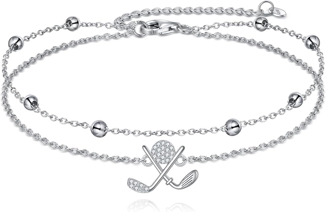 TIGER RIDER Dragonfly Anklet Sterling Silver Dragonfly Gifts Jewelry for Women with Crystal Birthday Anniversary